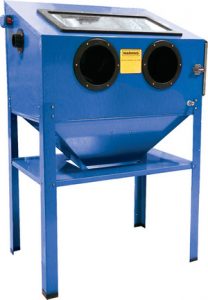 A photo of a blasting cabinet