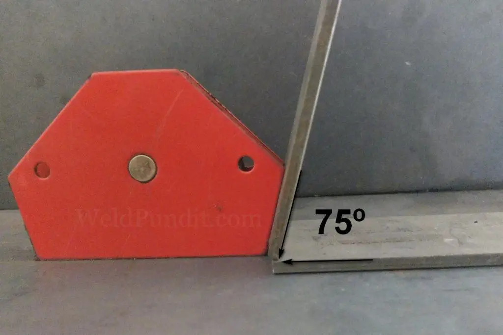 Multi-angle welding magnet 75 degree corner