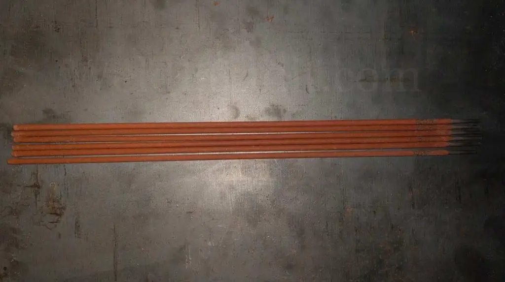 A photo of E6010 stick welding electrodes